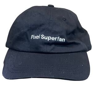 Google Pixel Superfan‎ Black Dad Hat Adjustable Strap Tech Promo Cap